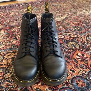 DocMartens black leather lace up boot